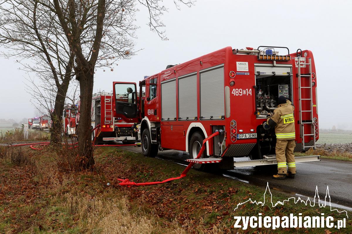 Strażacy walczą z pożarem zakładu