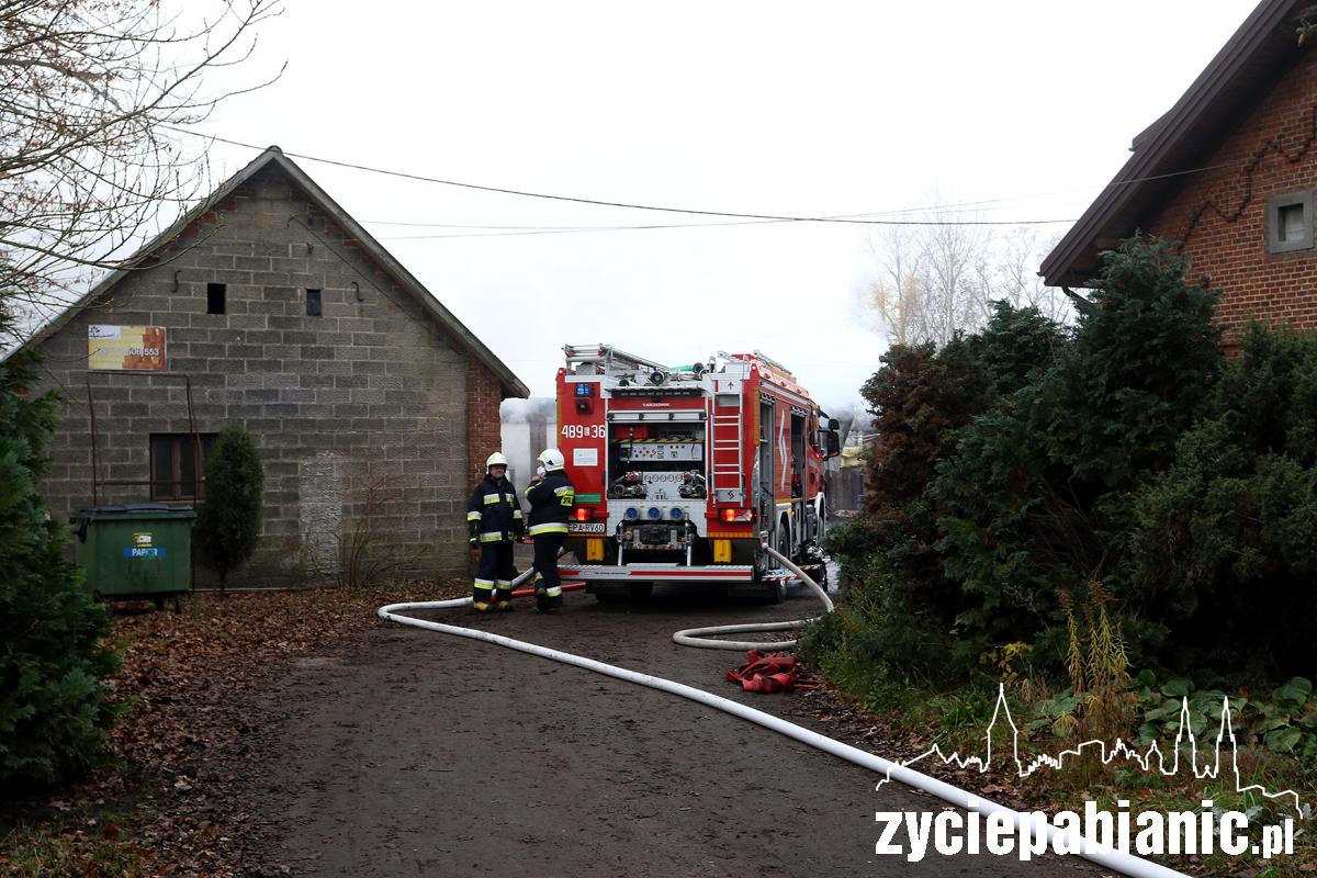 Strażacy walczą z pożarem zakładu