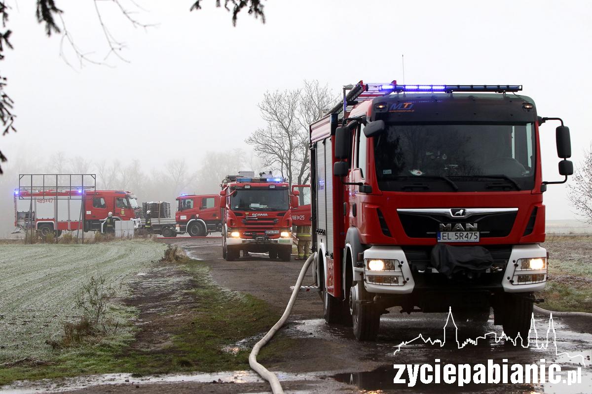 Strażacy walczą z pożarem zakładu