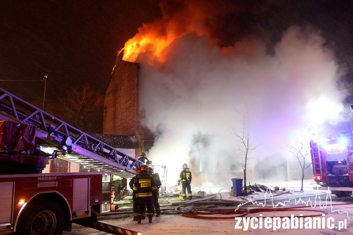 Pożar kamienicy przy ul. Wileńskiej