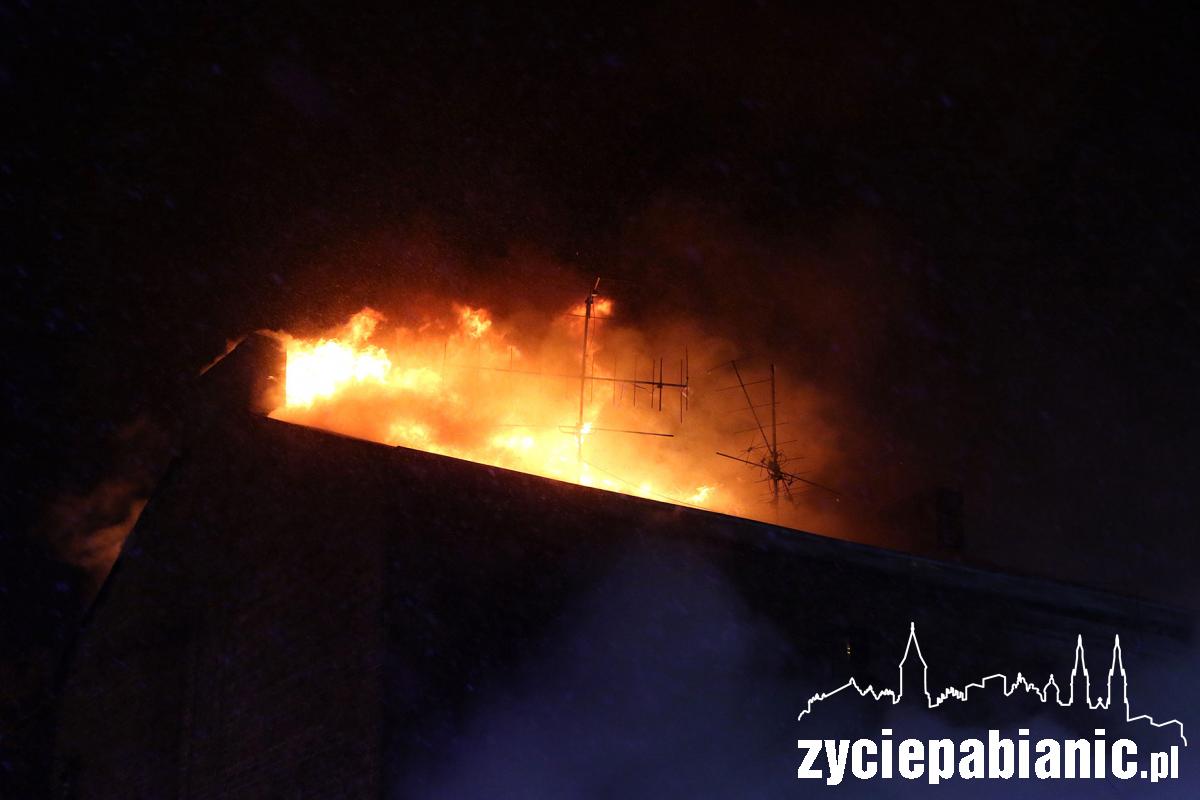 Pożar kamienicy przy ul. Wileńskiej