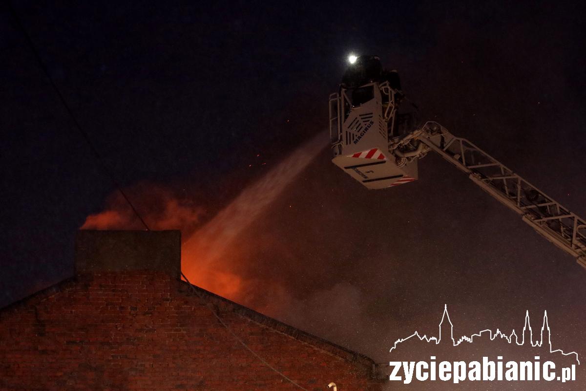 Pożar kamienicy przy ul. Wileńskiej
