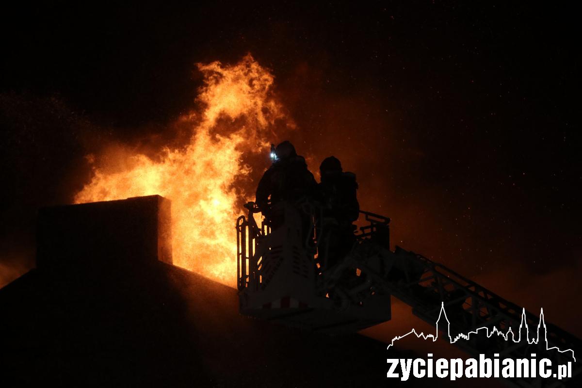 Pożar kamienicy przy ul. Wileńskiej