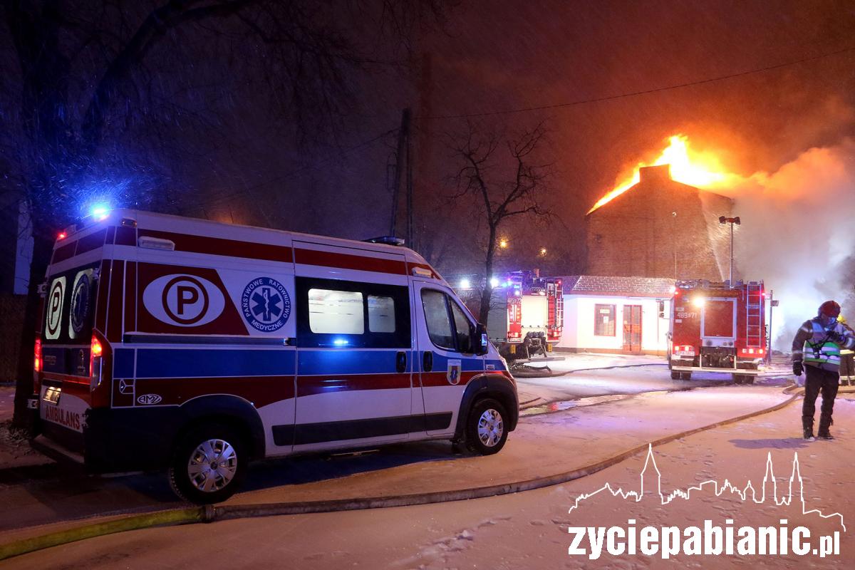 Pożar kamienicy przy ul. Wileńskiej