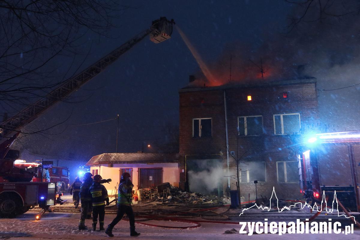 Pożar kamienicy przy ul. Wileńskiej