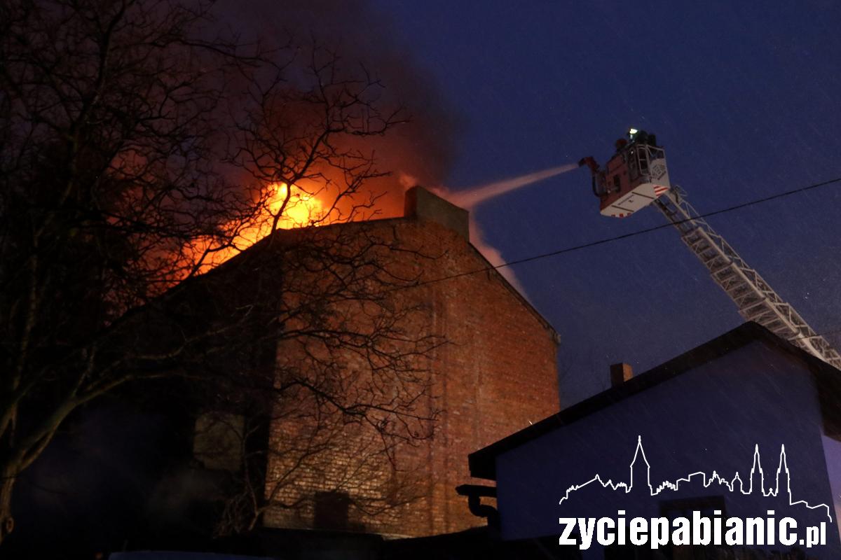 Pożar kamienicy przy ul. Wileńskiej