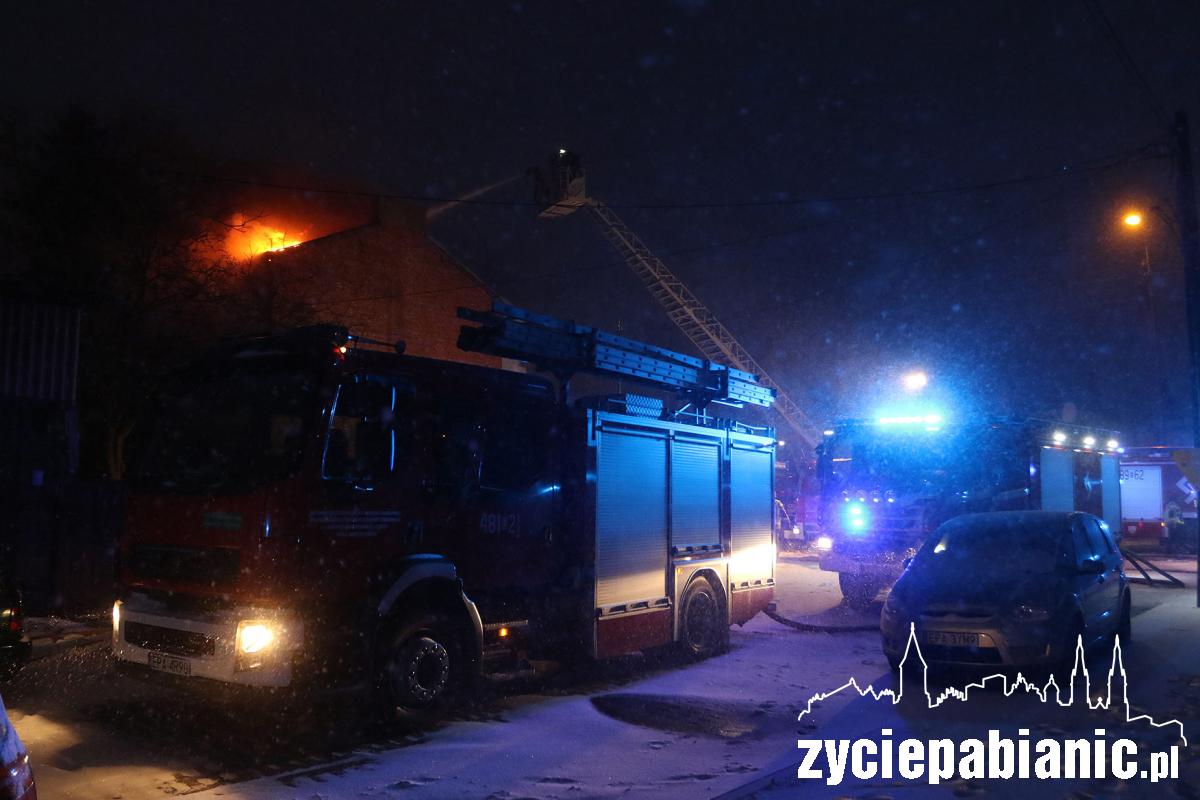 Pożar kamienicy przy ul. Wileńskiej