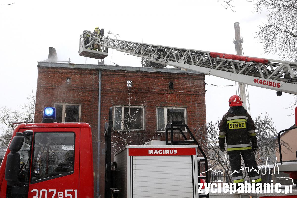 Pożar kamienicy przy ul. Wileńskiej