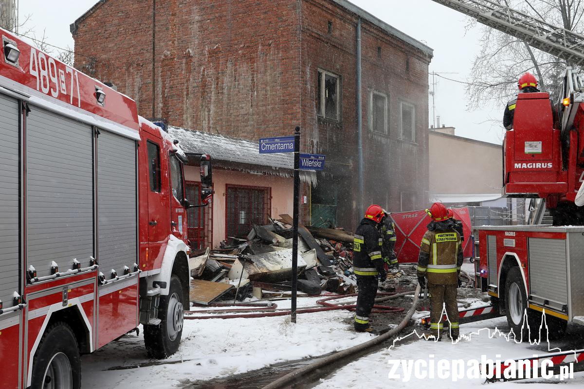 Pożar kamienicy przy ul. Wileńskiej