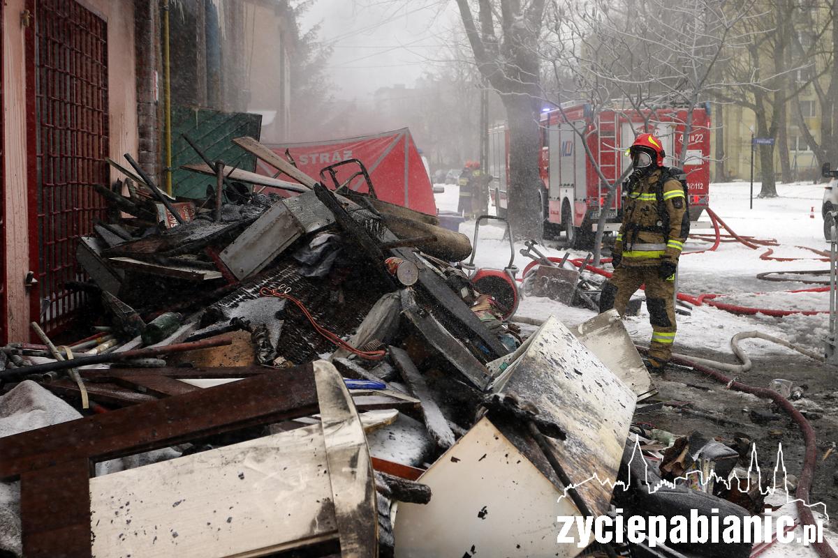 Pożar kamienicy przy ul. Wileńskiej
