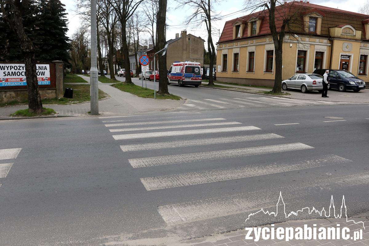 Potrącenie pieszej przy rynku