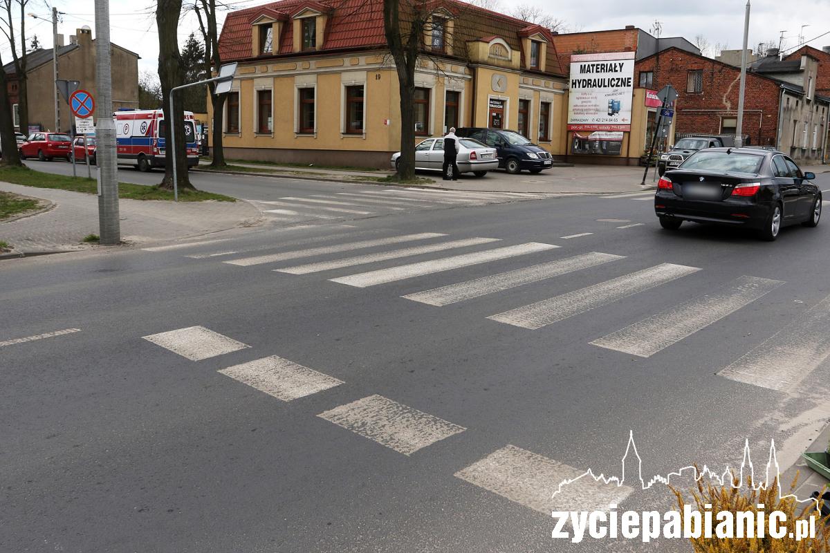 Potrącenie pieszej przy rynku