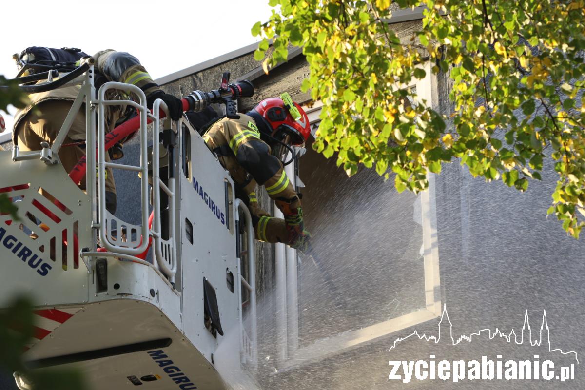 P. Skargi. Pożar poddasza