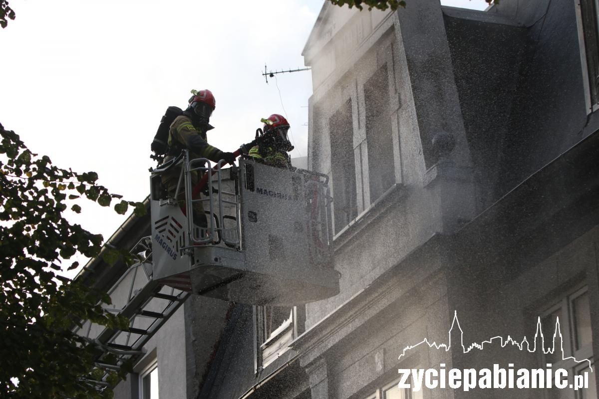 P. Skargi. Pożar poddasza
