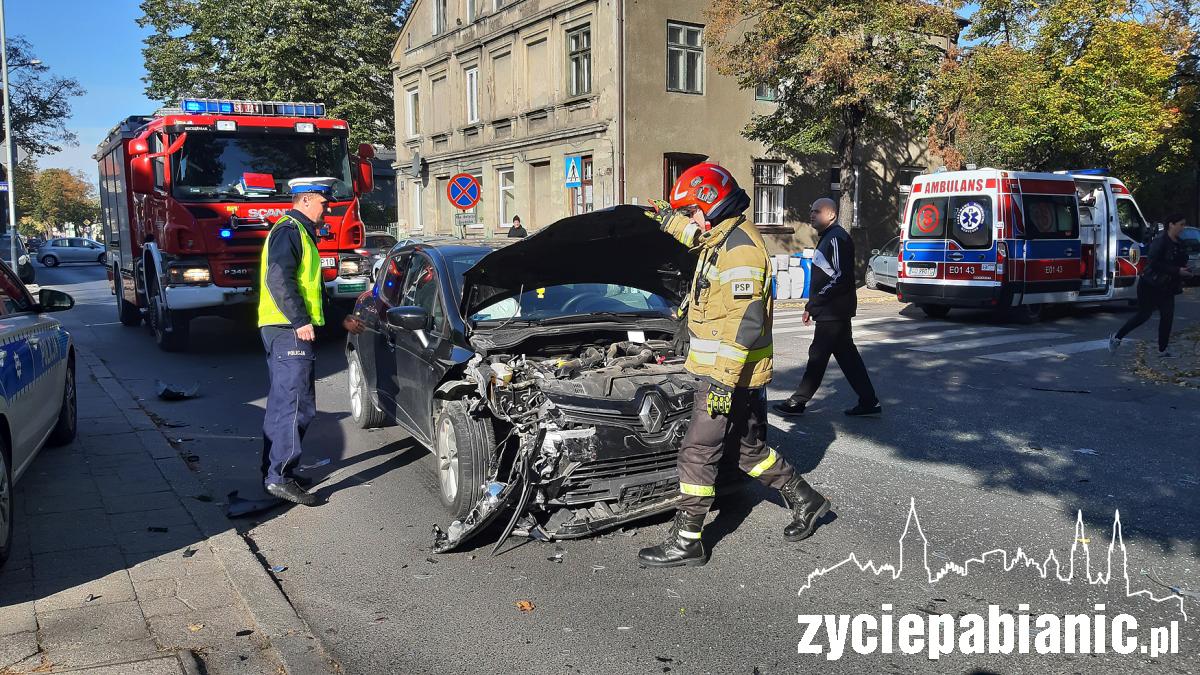 Stłuczka na ul. Moniuszki