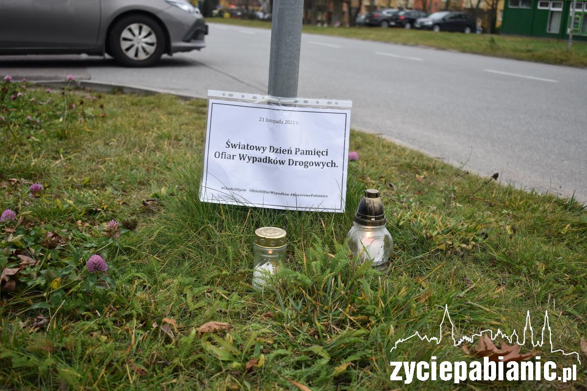 Pabianiczanie uczcili ofiary wypadków drogowych
