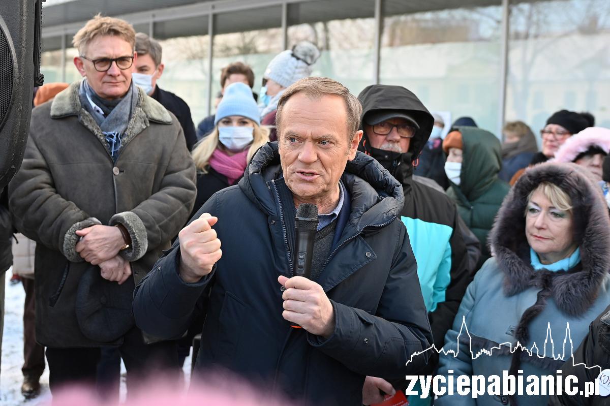 Donald Tusk odwiedził Pabianice i Ksawerów
