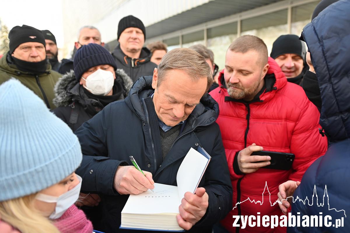Donald Tusk odwiedził Pabianice i Ksawerów