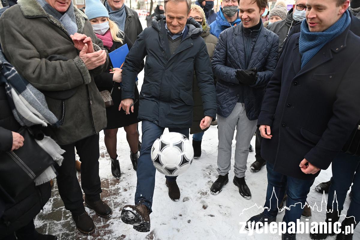 Donald Tusk odwiedził Pabianice i Ksawerów
