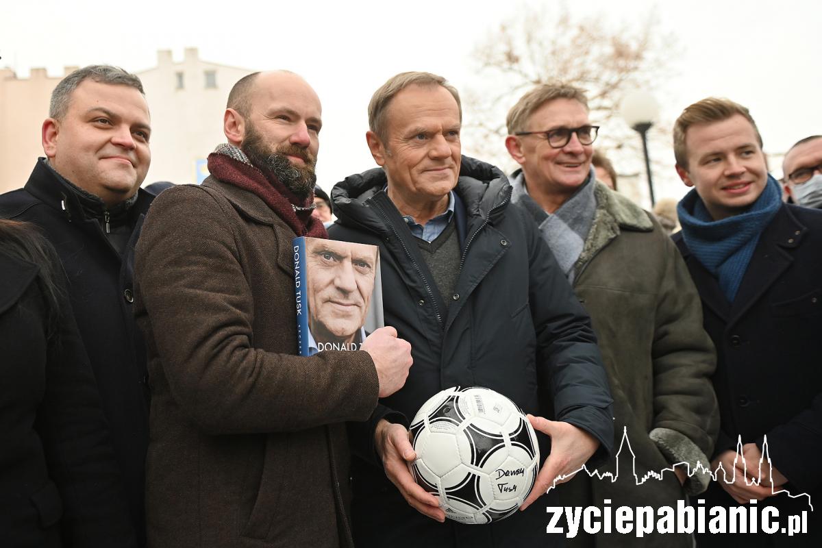 Donald Tusk odwiedził Pabianice i Ksawerów
