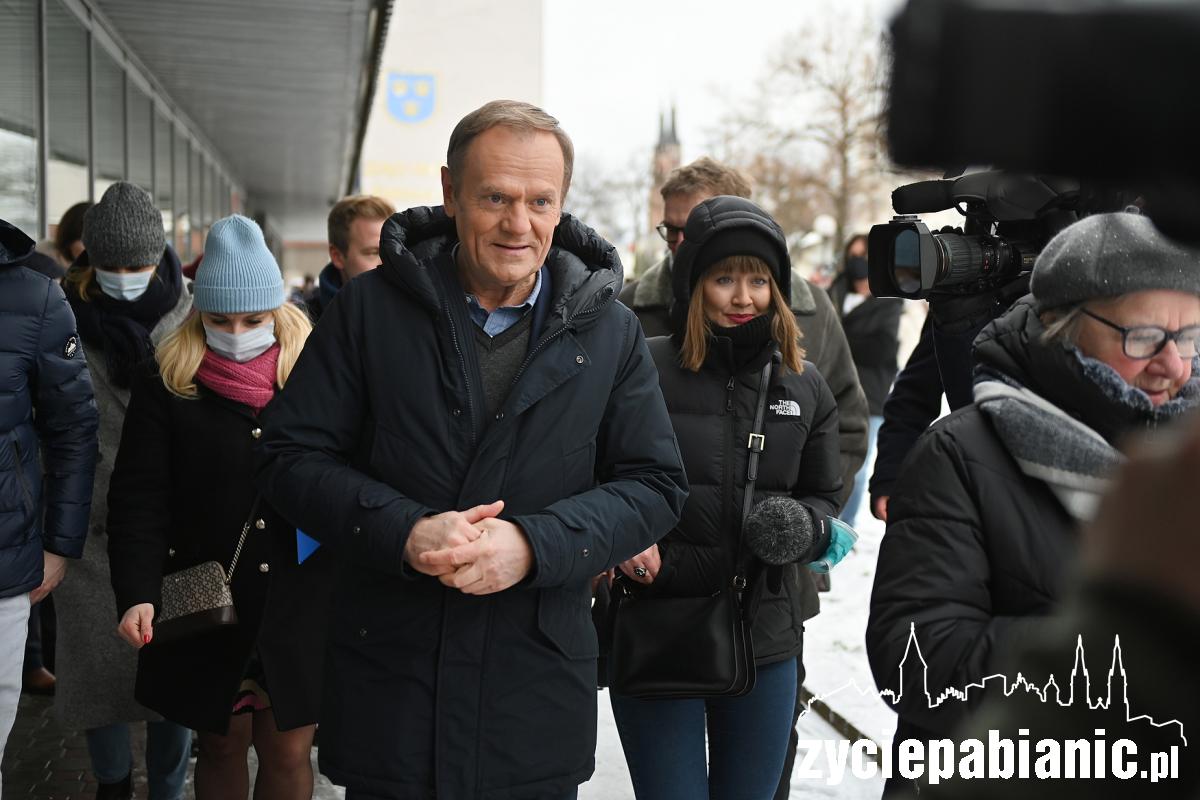 Donald Tusk odwiedził Pabianice i Ksawerów