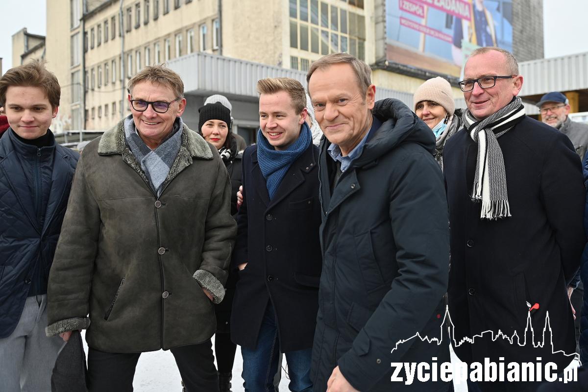 Donald Tusk odwiedził Pabianice i Ksawerów