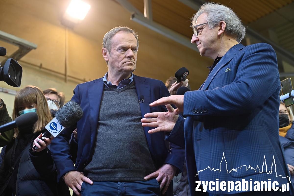 Donald Tusk odwiedził Pabianice i Ksawerów