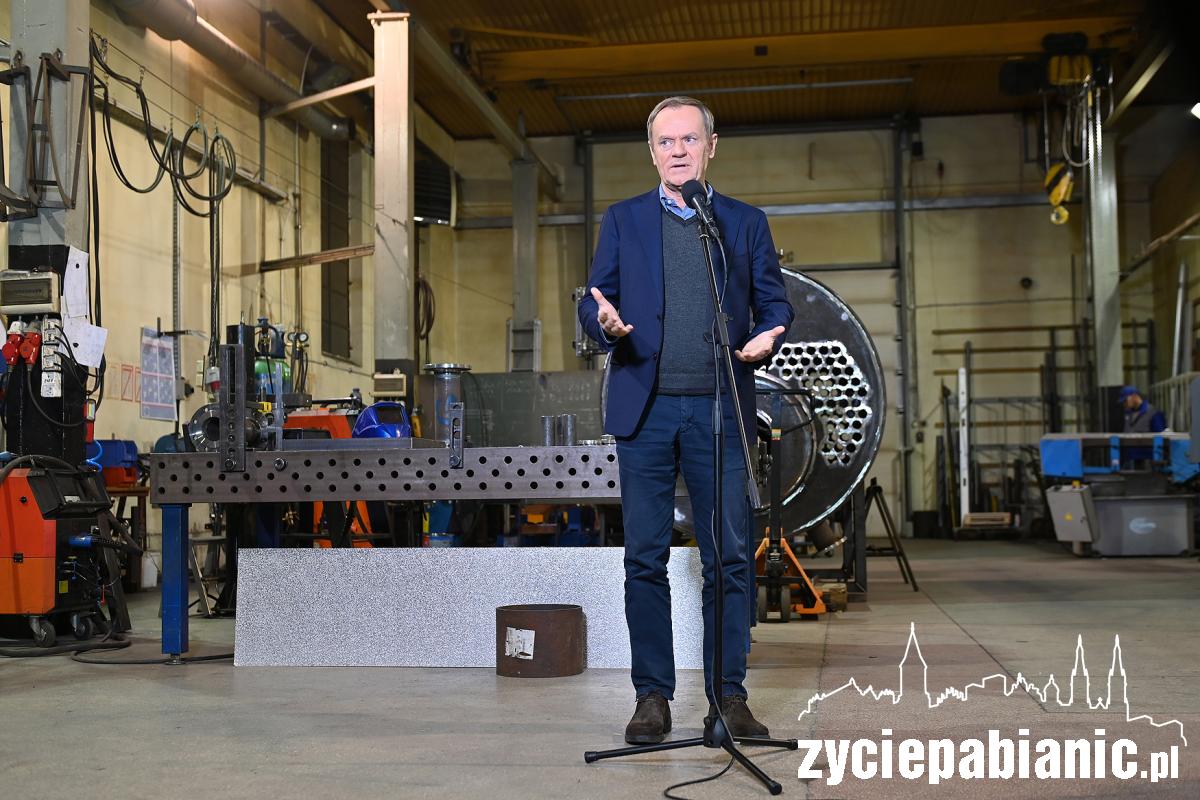Donald Tusk odwiedził Pabianice i Ksawerów
