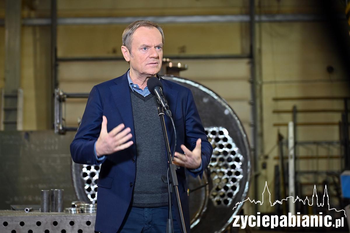 Donald Tusk odwiedził Pabianice i Ksawerów