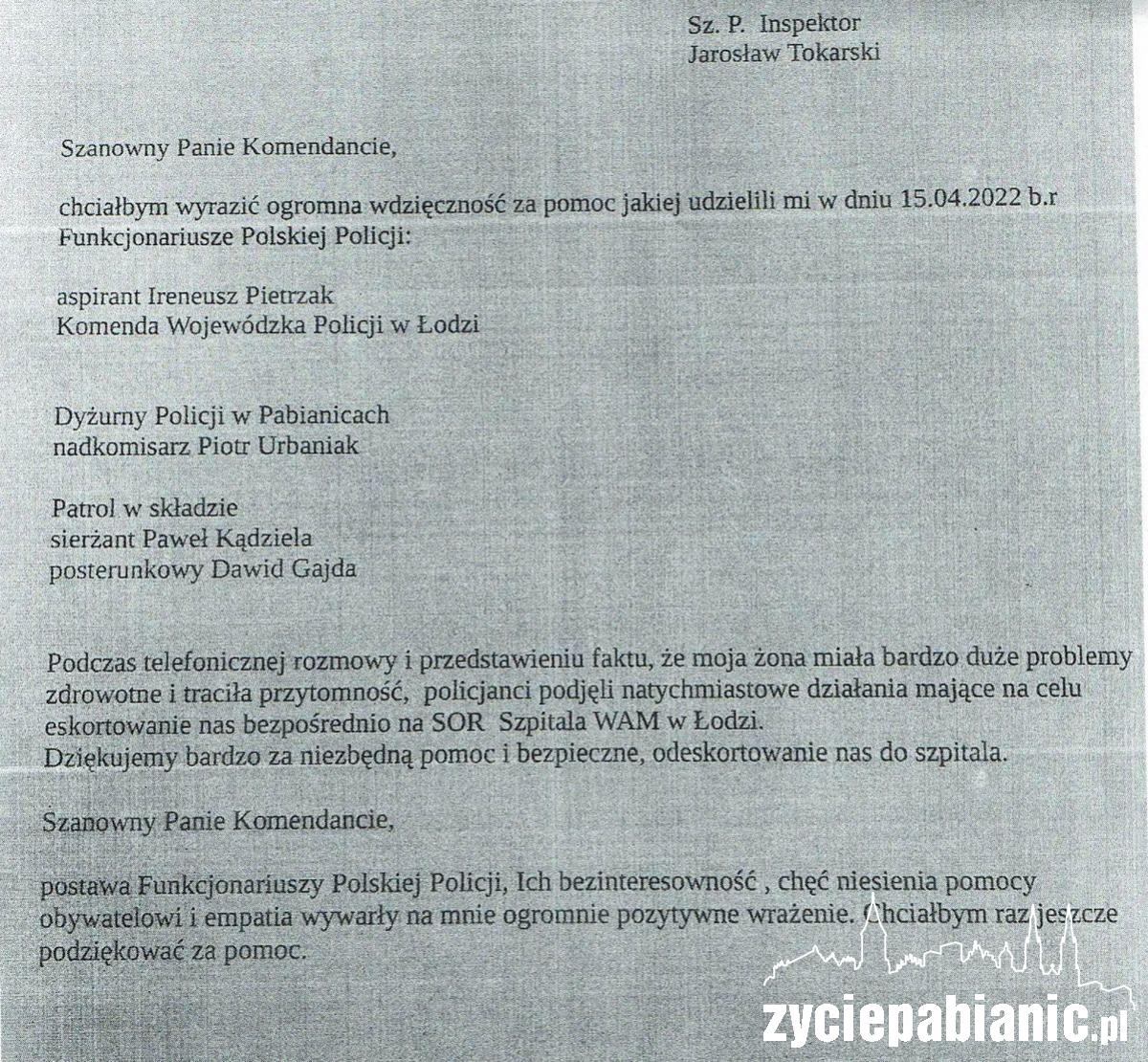 Policyjna eskorta na 