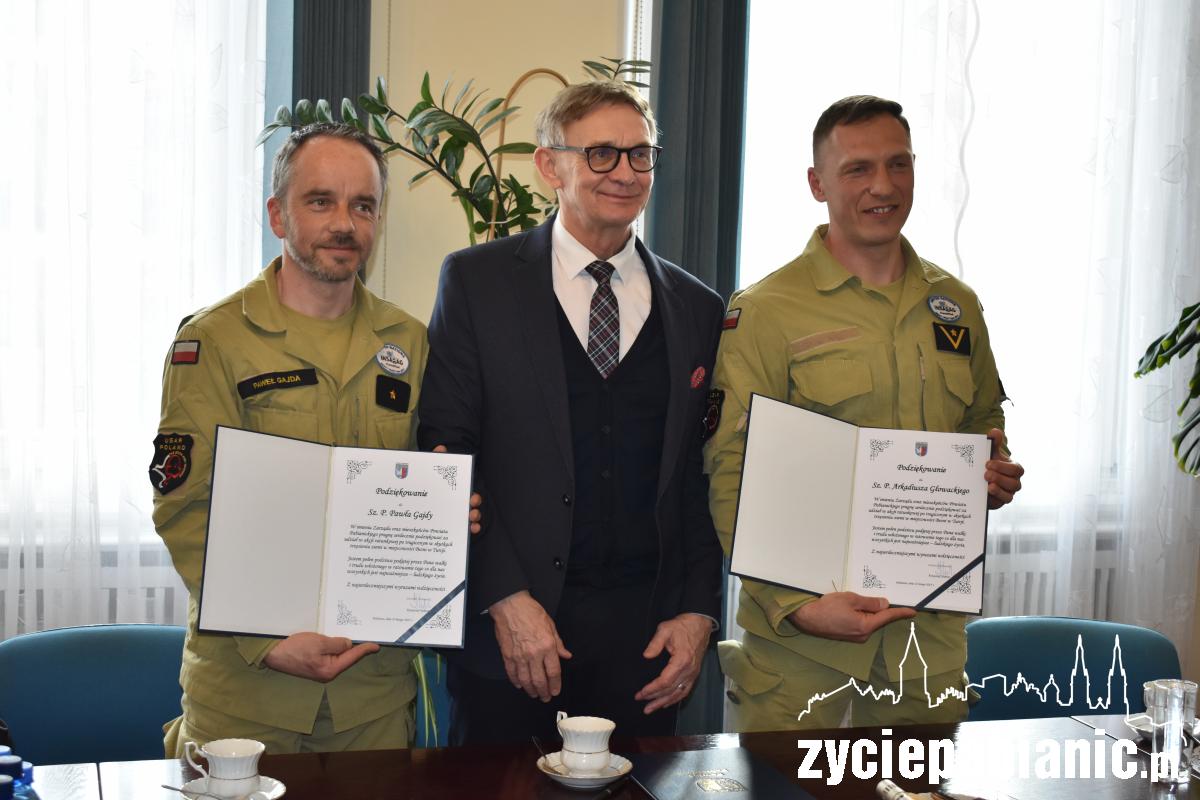 Starosta na spotkaniu ze strażakami