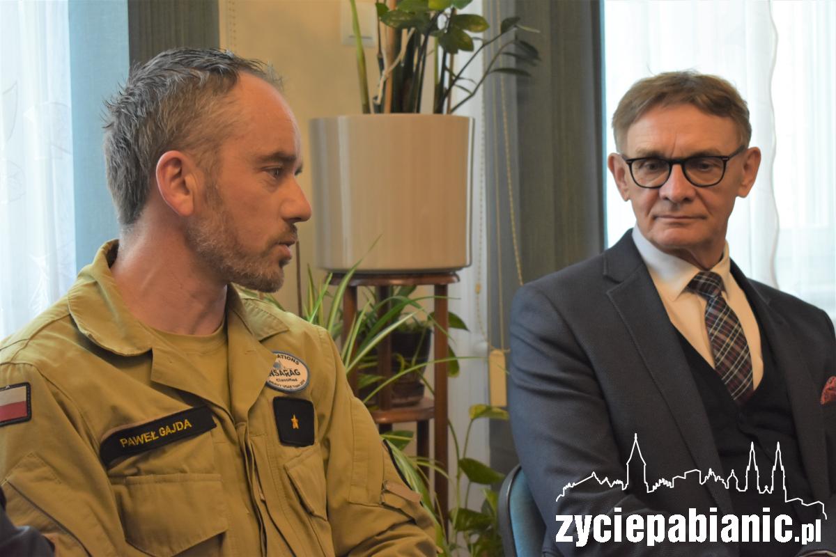 Starosta na spotkaniu ze strażakami