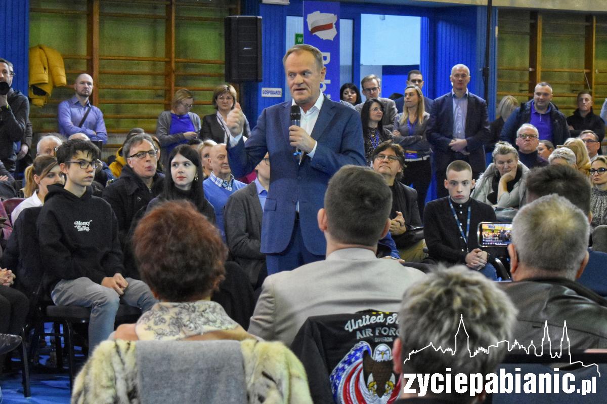 Donald Tusk w Pabianicach