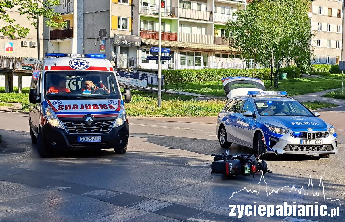 Motocyklista w opałach