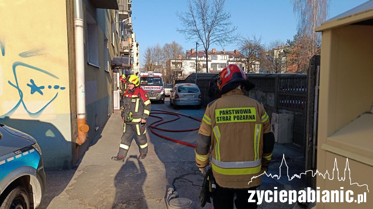 Pożar przy ul. Wyszyńskiego