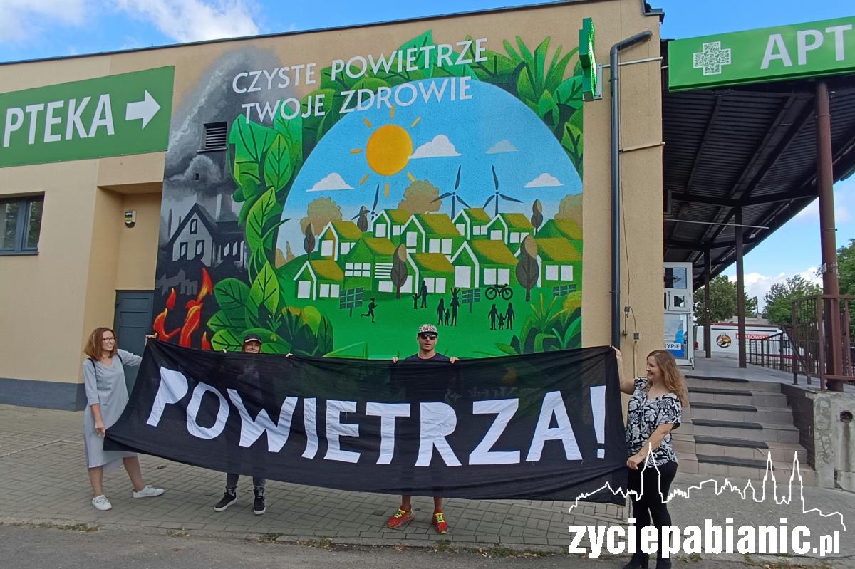 Ekologiczny mural na zatorzu