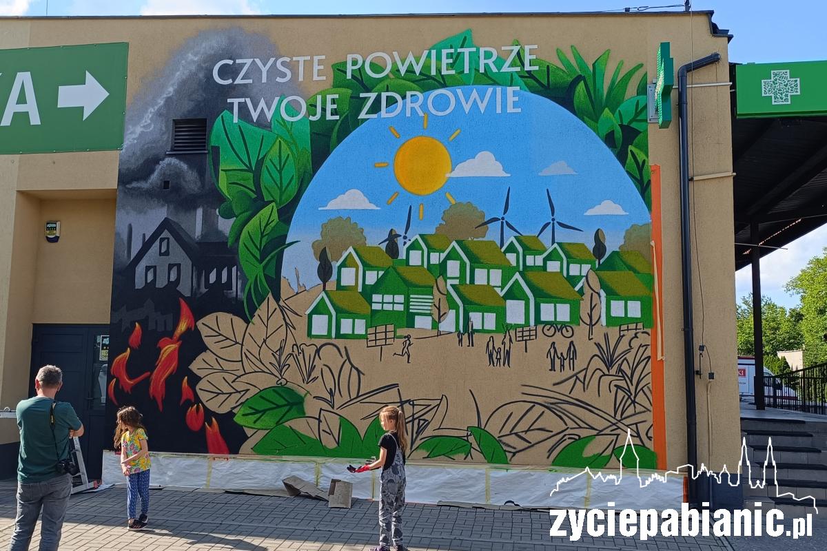 Ekologiczny mural na zatorzu