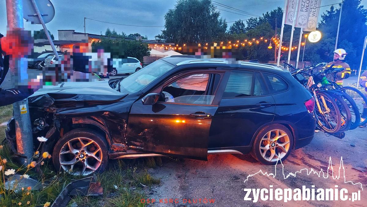 Kolizja BMW z mercedesem