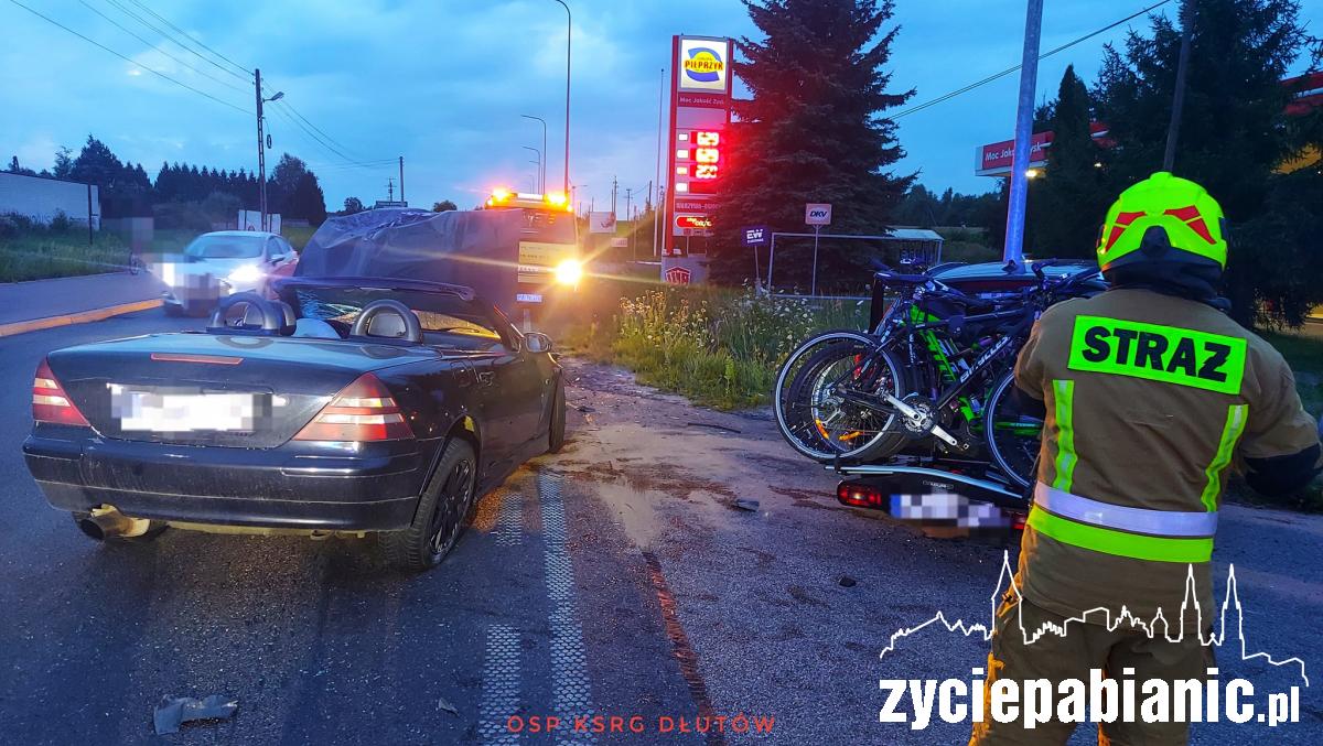 Kolizja BMW z mercedesem