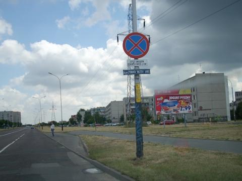 Tu wisiał znak ograniczenia prędkości do 40 km/h