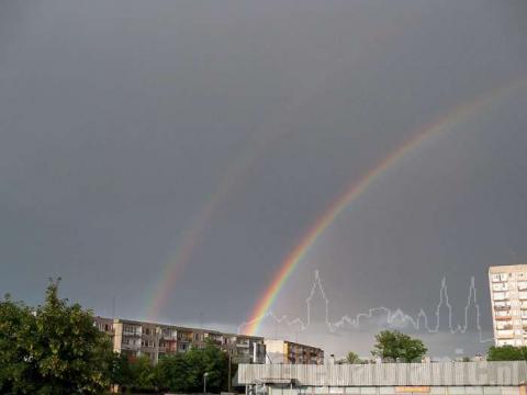 Tęcza w obiektywie czytelników portalu zyciepabianic.pl.