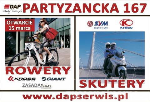 W Auto-Serwis DAP do skuterów dołączyły rowery