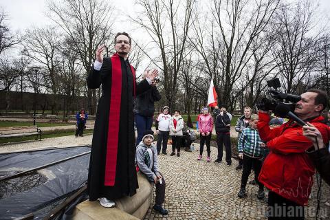 150 osób wzięło udział w biegu "1050 metrów na 1050 rocznicę chrztu Polski"