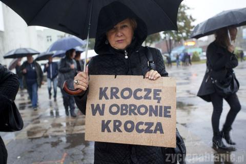 Czarny protest na Starym Rynku