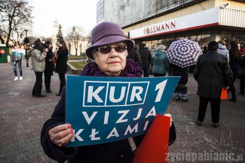 Czarny protest w Pabianicach