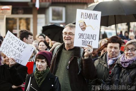 Czarny protest w Pabianicach