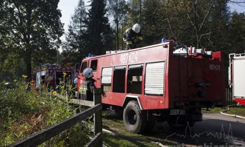 Po manaewrach strażackich, druhom z OSP wręczono podziękowania za służbę po sierpniowej nawałnicy