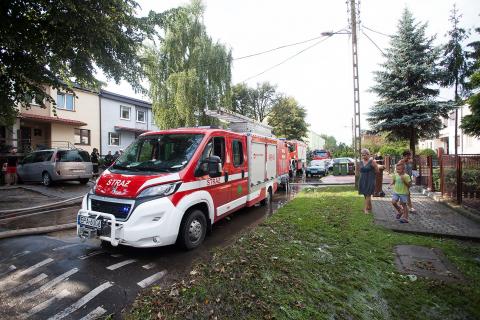 Zalane ulice Bardowskiego i Trębacka Życie Pabianic