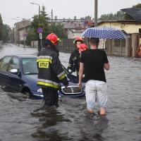 Powódź w Pabianicach Życie Pabianic