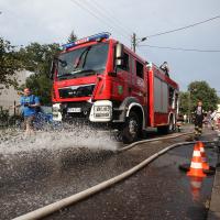 Zalane ulice Bardowskiego i Trębacka Życie Pabianic